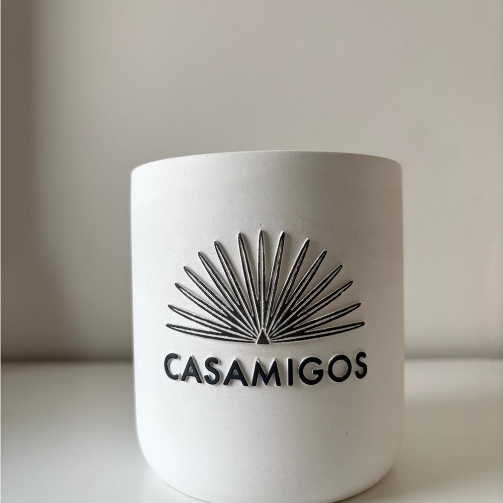 Casamigos White Ceramic Candle